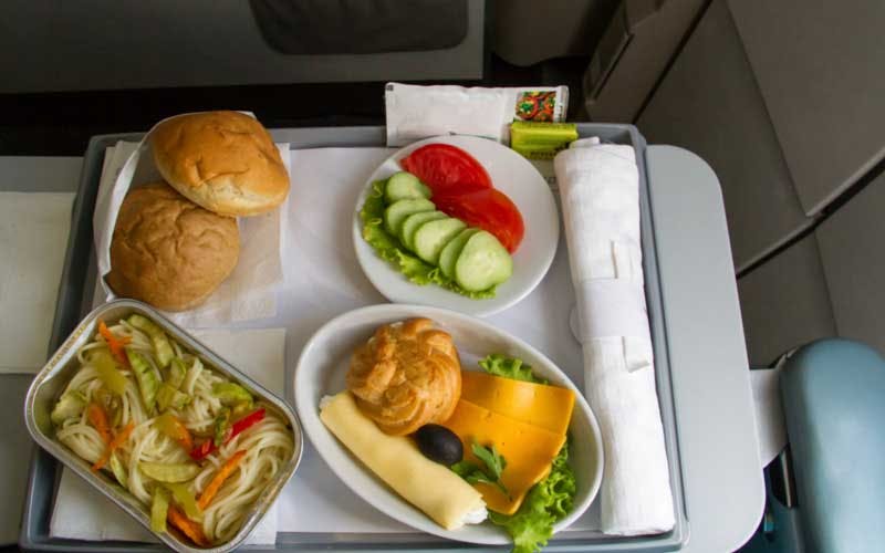 Airline meal tray