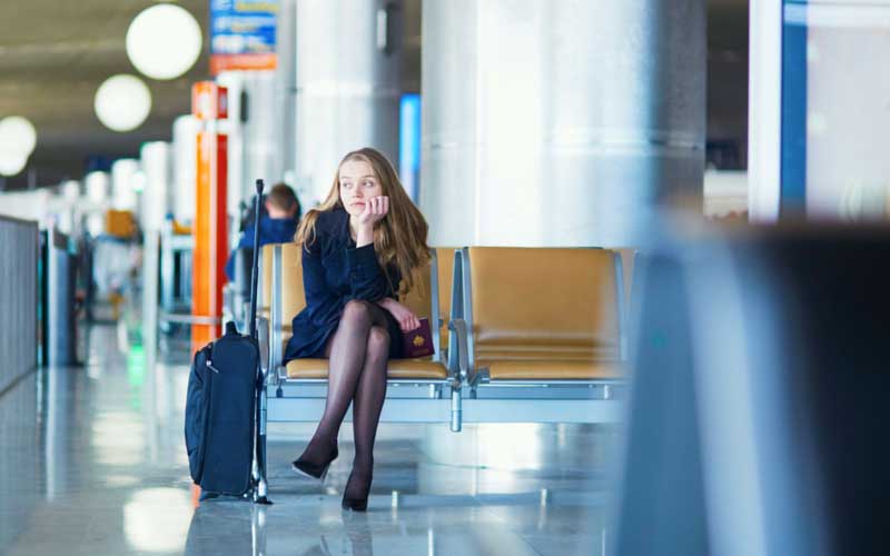 Girl at airport