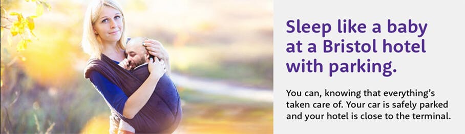 Bristol airport hotels and parking baby banner