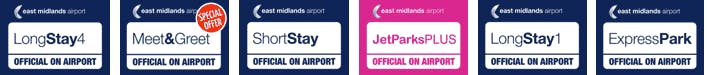 East Midlands Airport Parking Logos