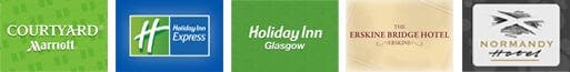 Breakfast deals Glasgow airport hotel logos