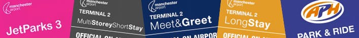 Manchester Airport Terminal 2 Parking Logos