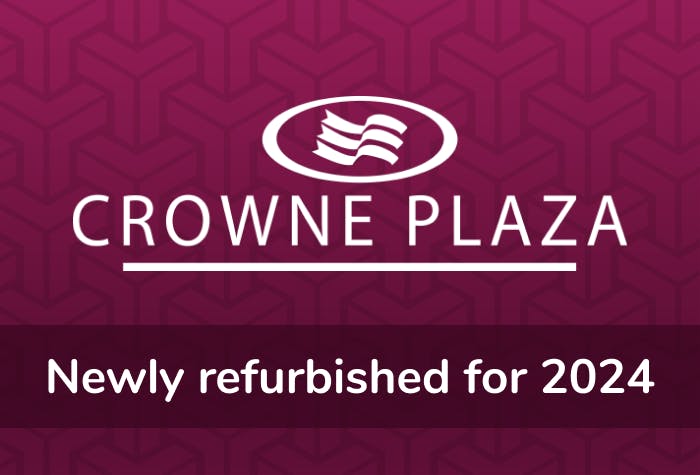 Crowne Plaza with secured parking logo