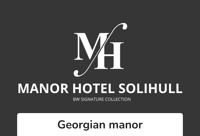 Manor Hotel Solihull with hotel parking logo