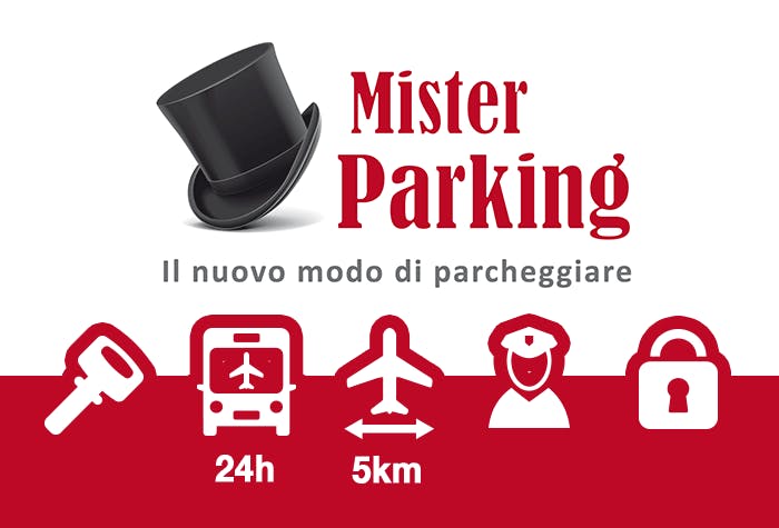 Parcheggiare all'aeroporto di Malpensa - Mister Parking Parcheggio Scoperto Malpensa - Logo del parcheggio auto