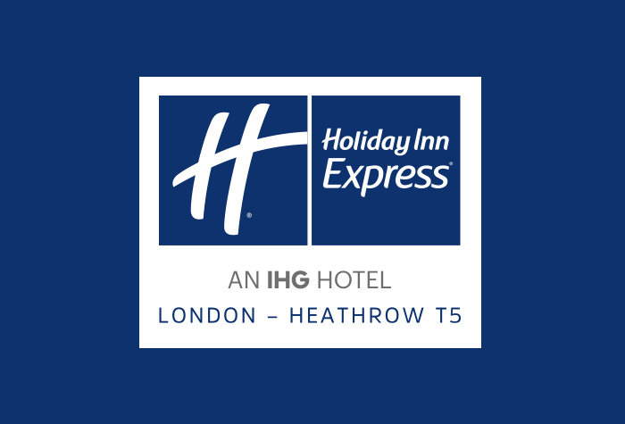 Holiday Inn Express T5 with breakfast logo