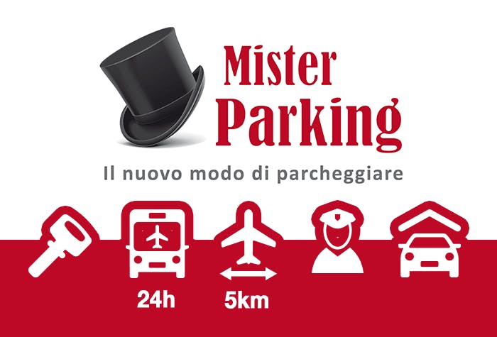 Parcheggiare all'aeroporto di Malpensa - Mister Parking Parcheggio Coperto Malpensa - Logo del parcheggio auto