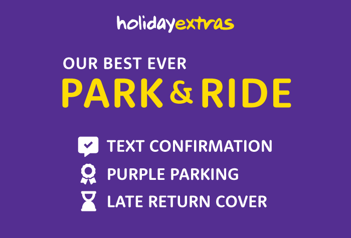 Holiday Extras Best Park & Ride by Purple Parking - all terminals logo