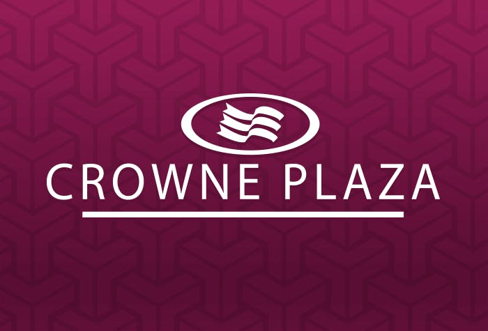 Crowne Plaza with parking at the hotel  logo