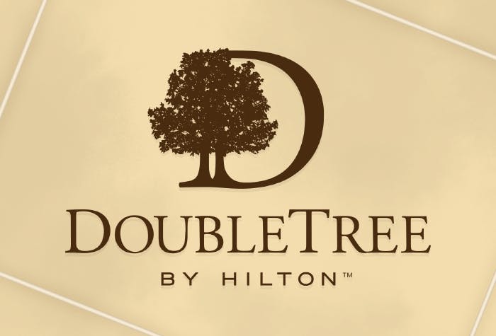 DoubleTree by Hilton with parking at the hotel logo