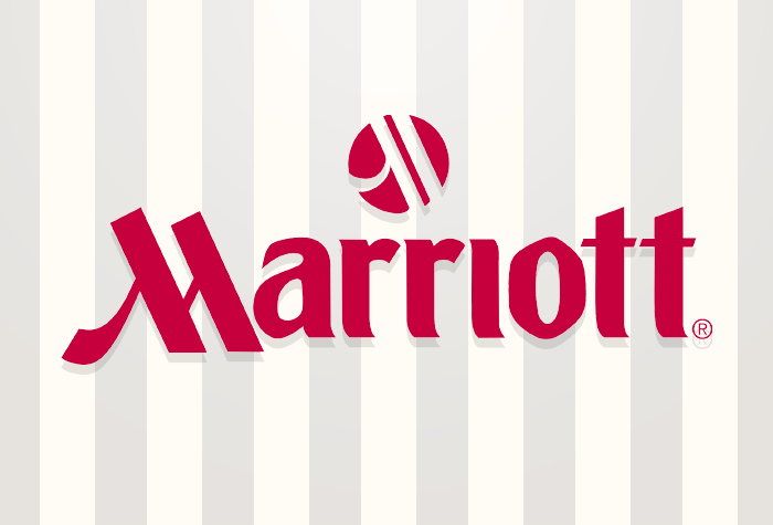 Marriott with parking at the hotel logo