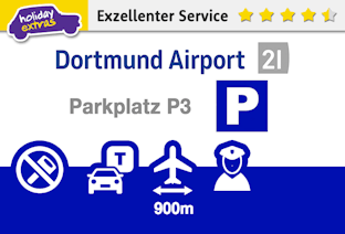 Dortmund Airport Parkplatz P3 Logo