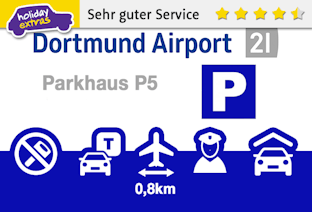 Dortmund Airport Parkhaus P5 Logo