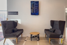 BHX Hilton Garden Inn departures board