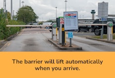 stansted short stay orange entrance barrier
