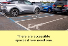 stansted short stay yellow accessible spaces