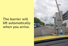 stansted short stay yellow entrance barrier