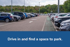 stansted short stay blue car park wide