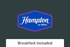 STN Hampton by Hilton breakfast included logo