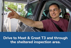 manchester meet and greet t3 inspection area