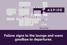 NCL Aspire Lounge map