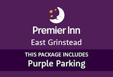 Premier Inn east grinstead with purple parking