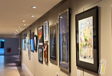 heathrow sheraton art gallery corridor