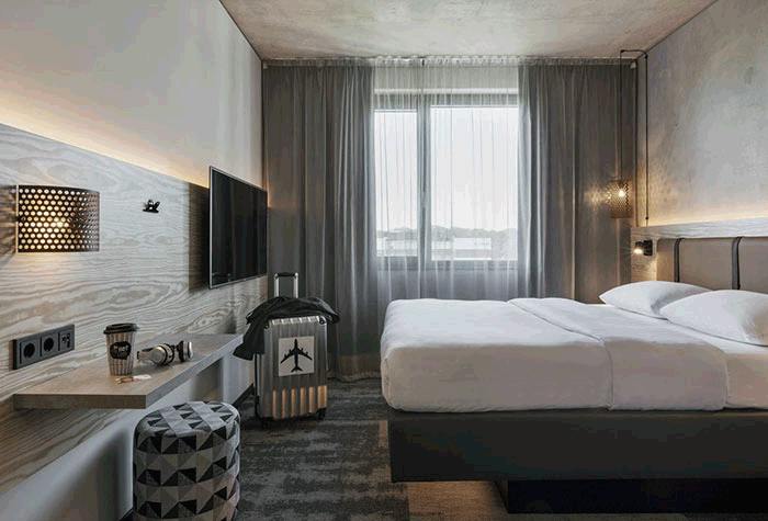 Hotelzimmer moxy Frankfurt Airport Kelsterbach