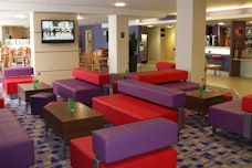 Seating in the bar at the Holiday Inn Express 