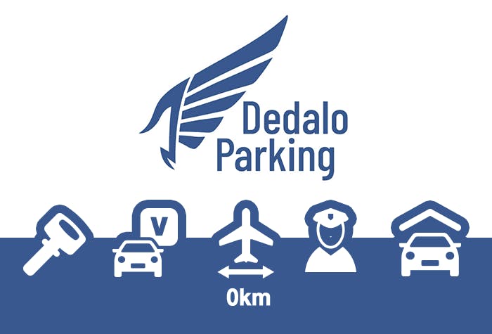 Parcheggiare all'aeroporto di Malpensa - Dedalo Parking Parcheggio Coperto Valet Malpensa - Logo del parcheggio auto