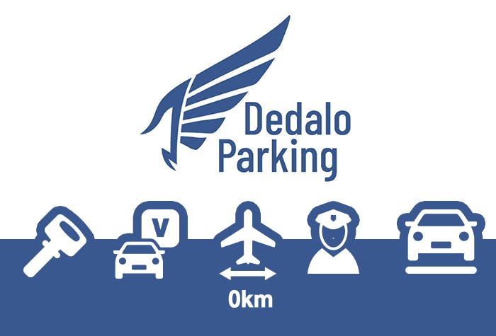 Parcheggiare all'aeroporto di Malpensa - Dedalo Parking Parcheggio Scoperto Valet Malpensa - Logo del parcheggio auto
