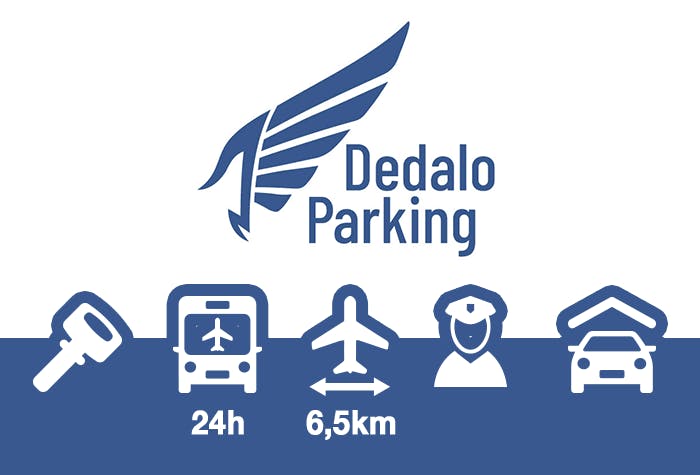 Parcheggiare all'aeroporto di Malpensa - Dedalo Parking Parcheggio Coperto Malpensa - Logo del parcheggio auto