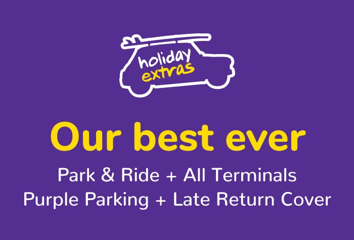 Holiday Extras Park & Ride by Purple Parking - all terminals logo